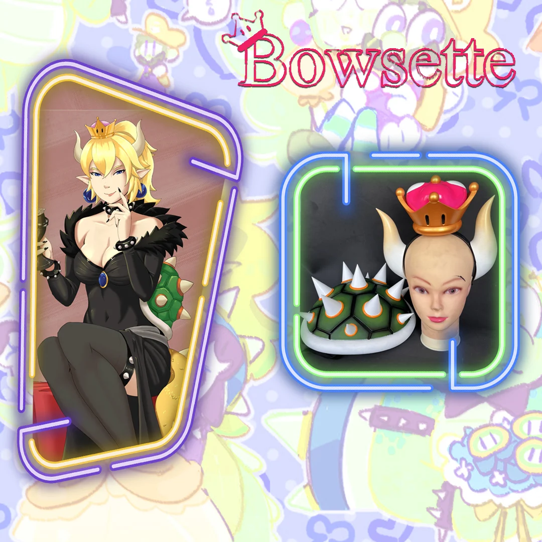 Панцир, корона та роги Bowsette