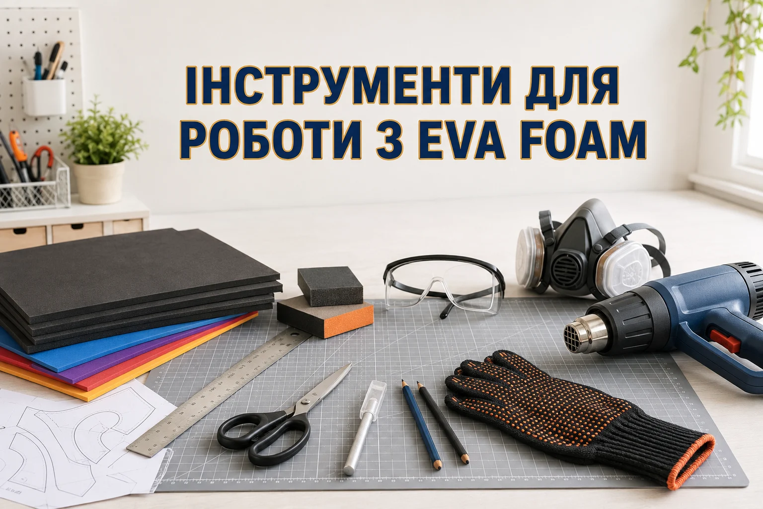 Які інструменти краще підходять для работи з Eva Foam